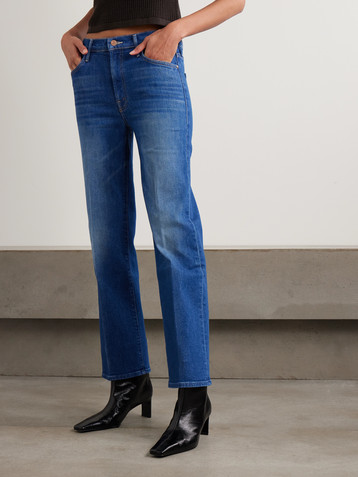 MOTHER The Kick It Flood high-rise tapered jeans