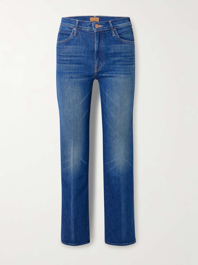 Mother The Kick It Flood Mid-rise Straight Jeans
