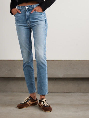 MOTHER The Dazzler Flood high-rise slim-leg jeans