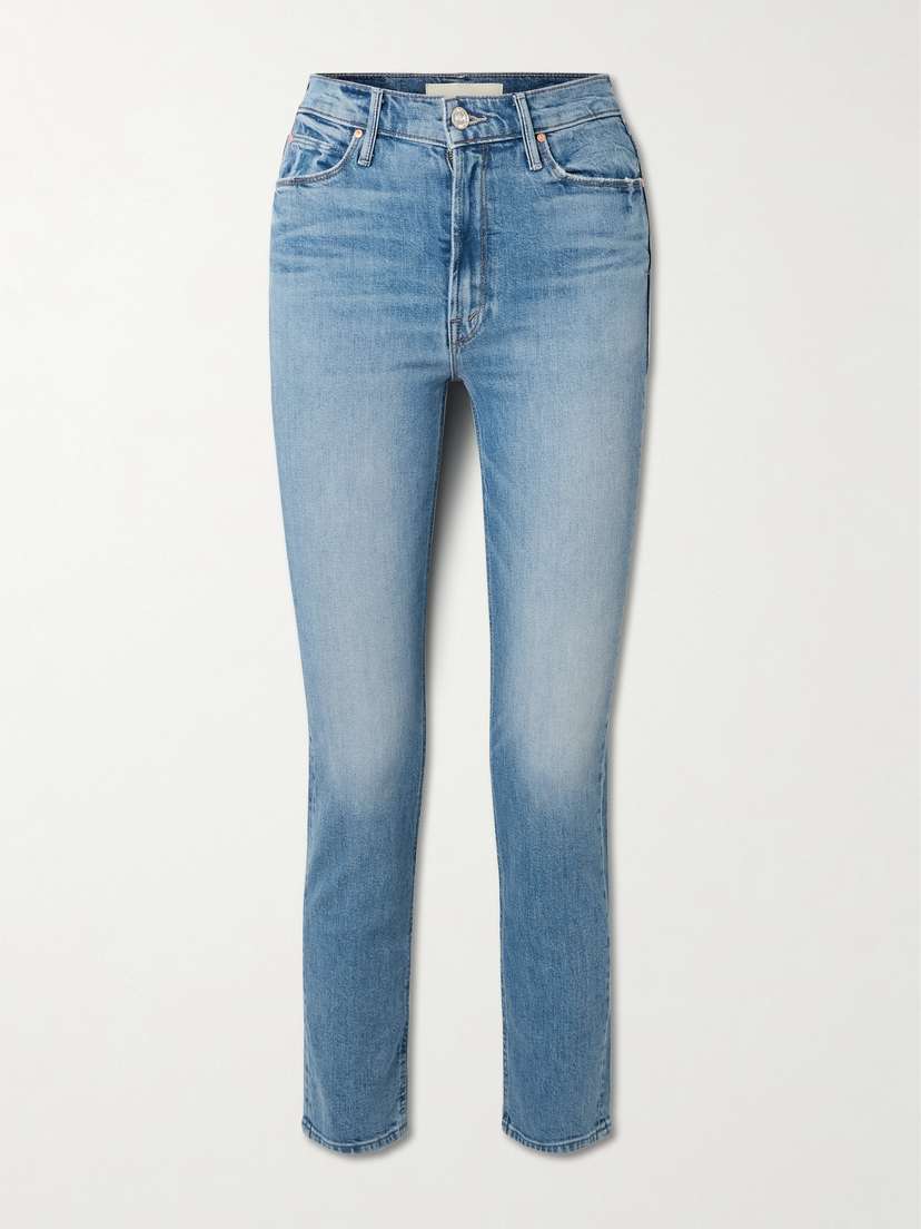 Mother The Dazzler Flood High-rise Slim-leg Jeans