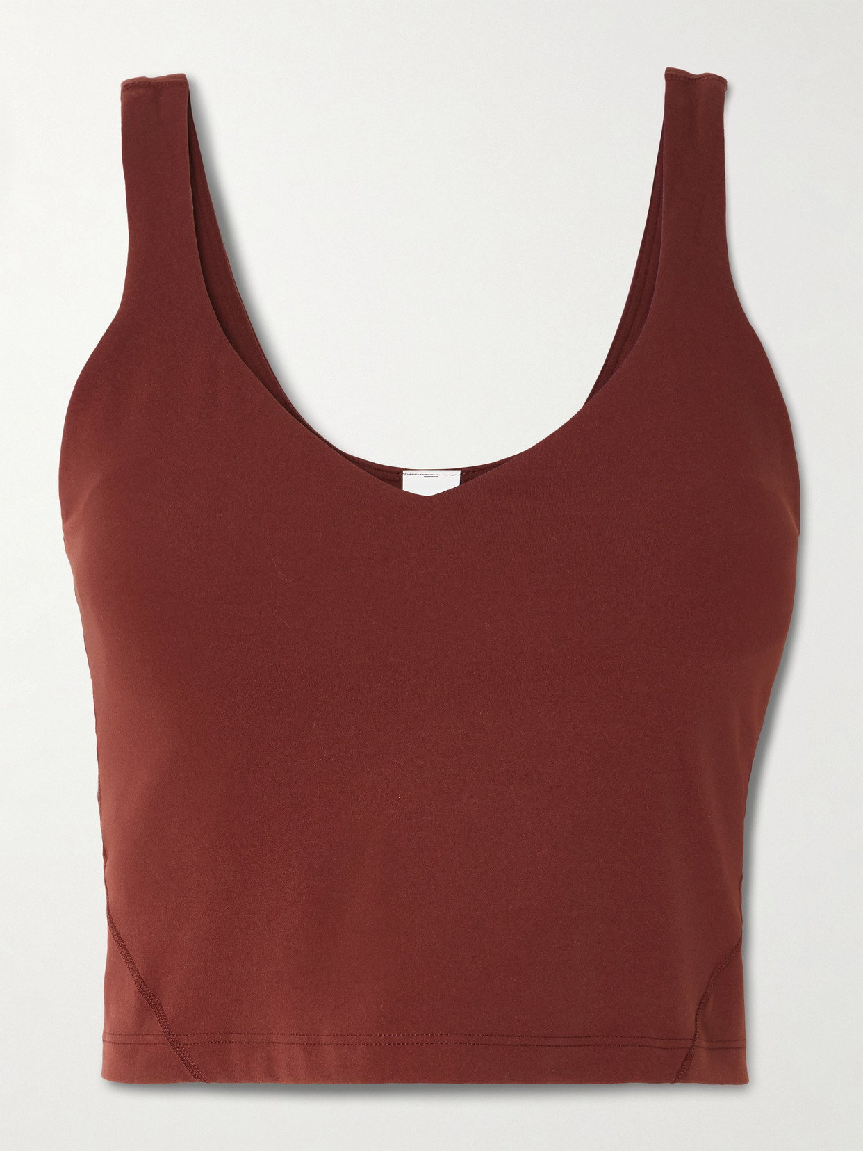 Lululemon Align™ Nulu™ Cropped Tank In Burgundy