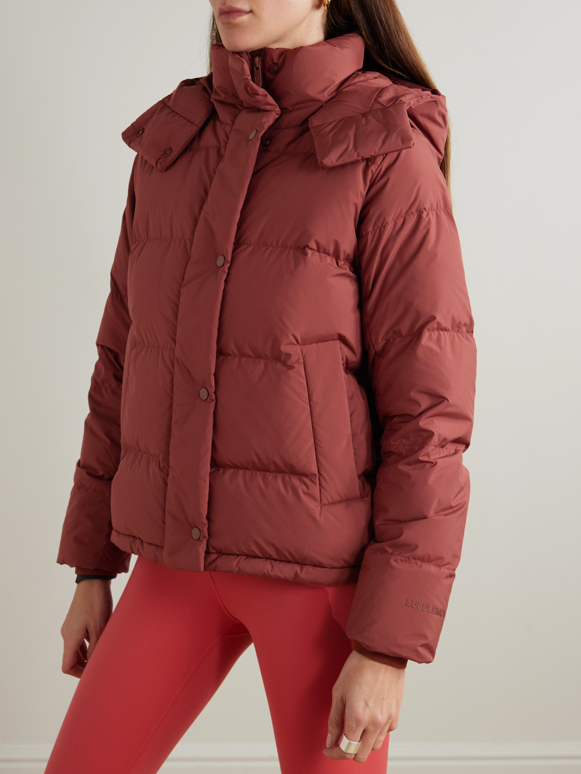 LULULEMON Wunder Puff hooded quilted Glyde™ down jacket