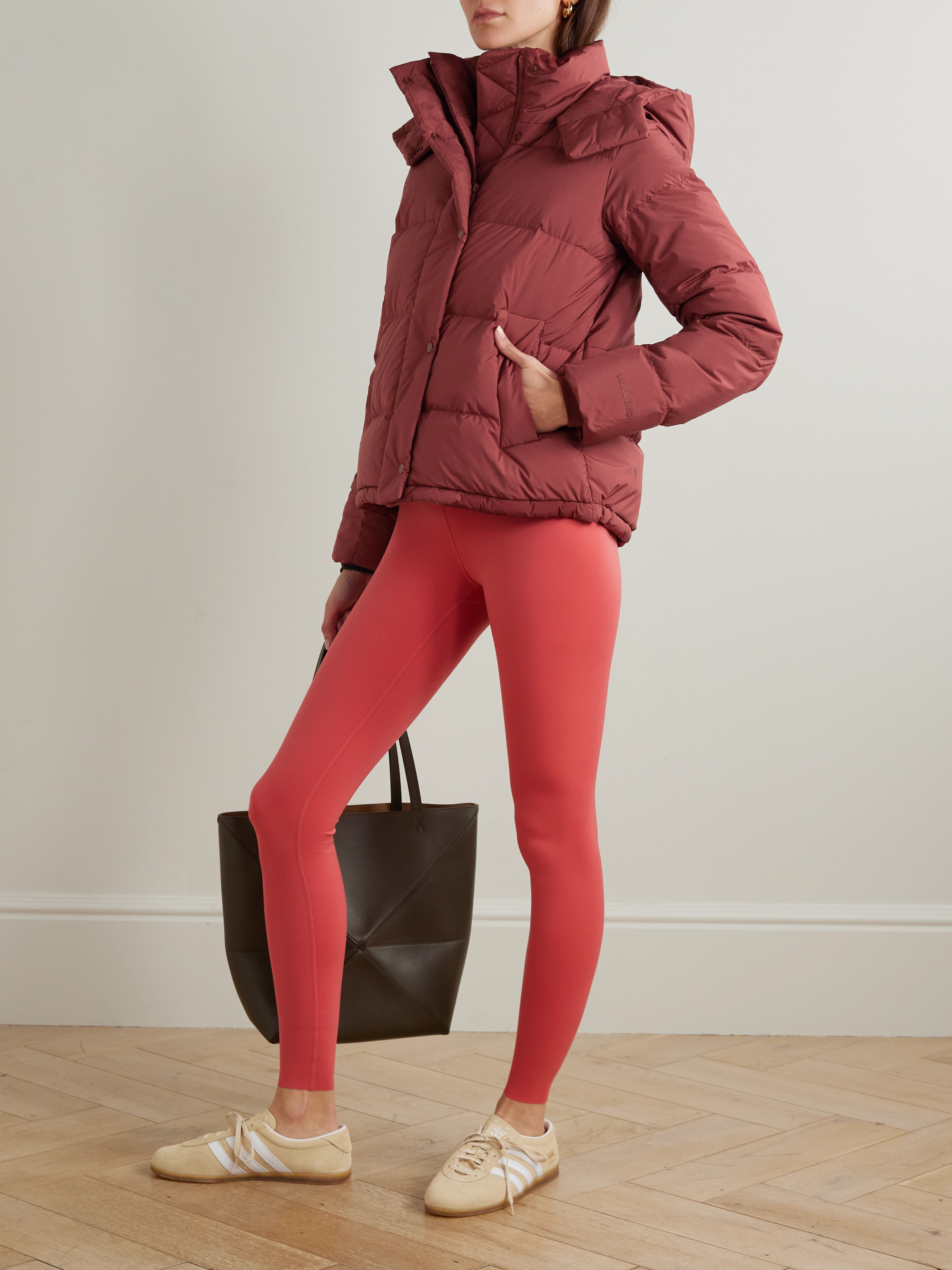 LULULEMON Wunder Puff hooded quilted Glyde™ down jacket