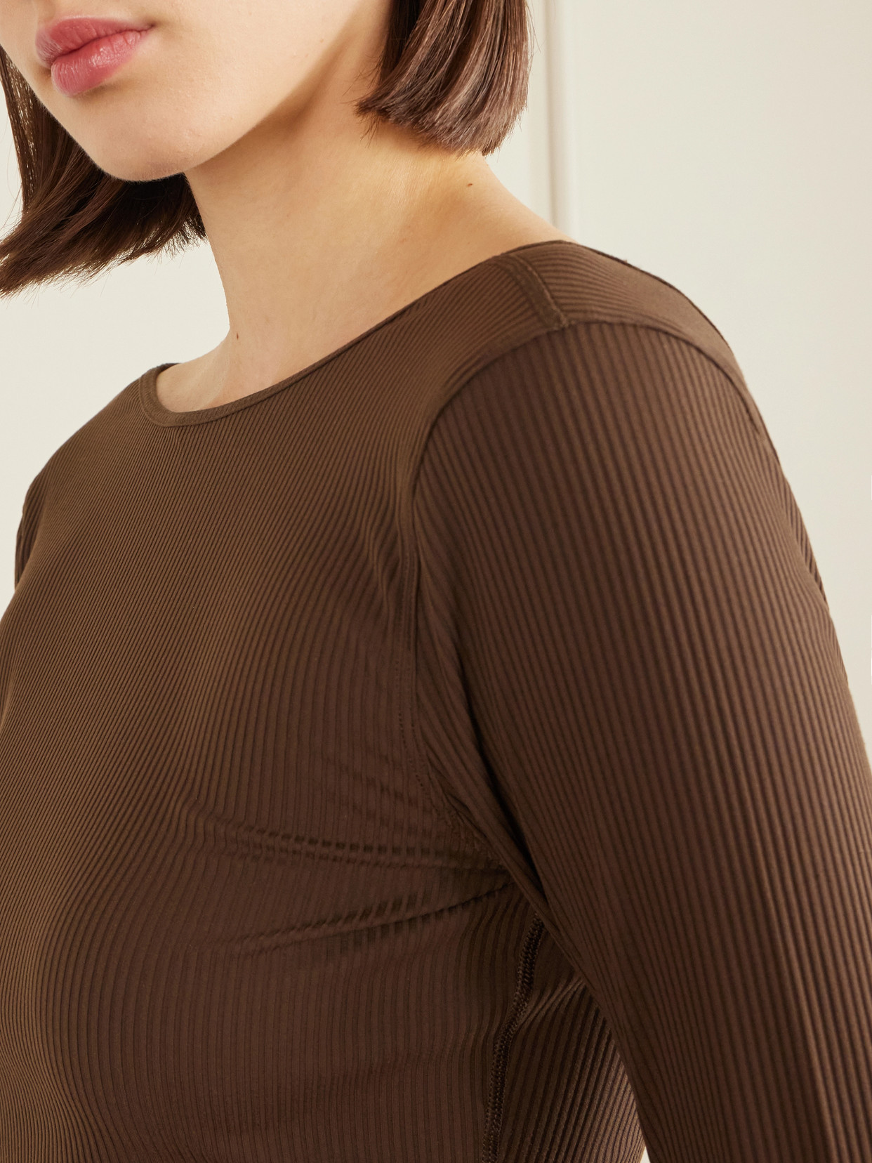 Scoop-Back Yoga Long-Sleeve Shirt