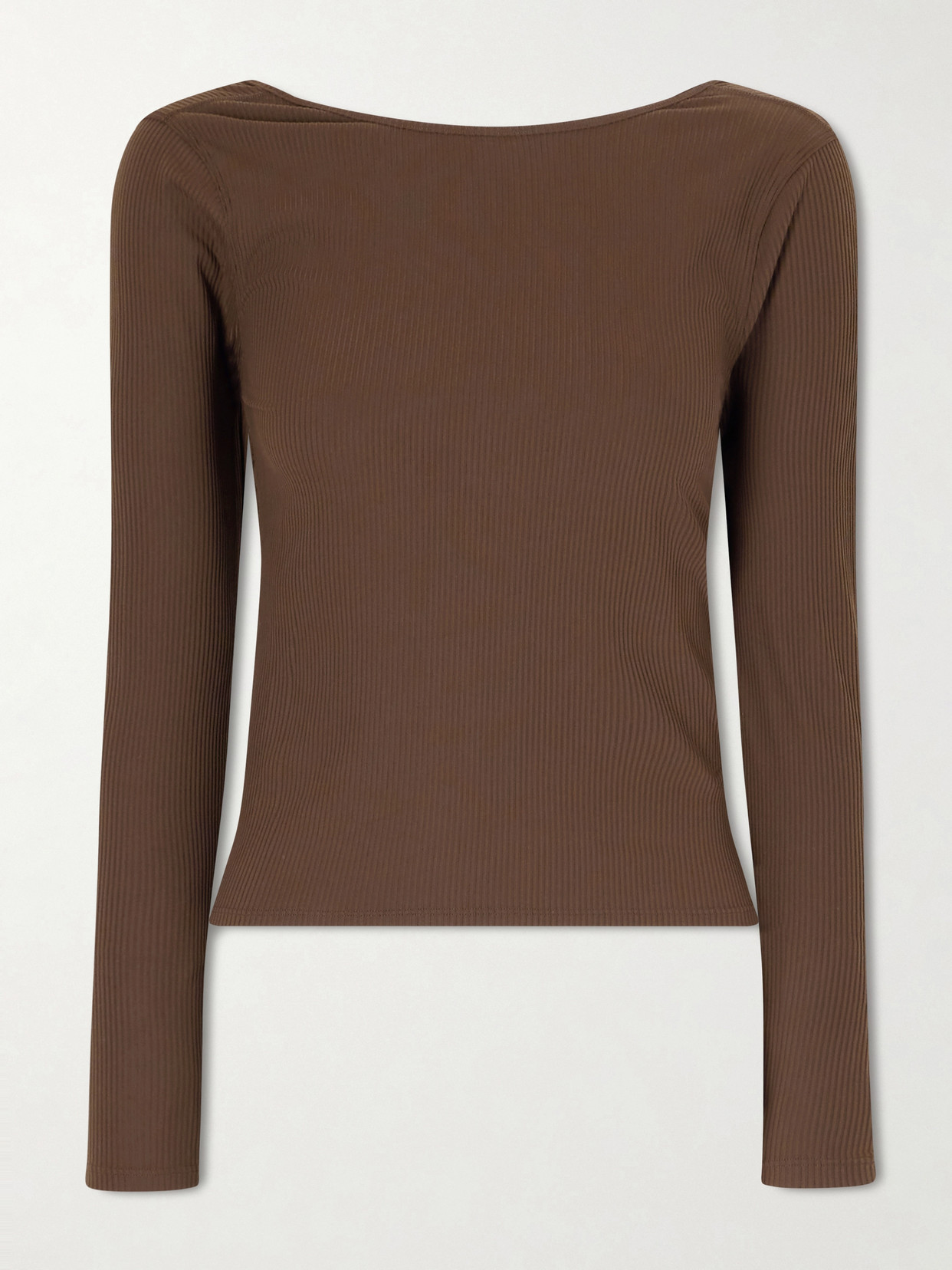 Scoop-Back Yoga Long-Sleeve Shirt