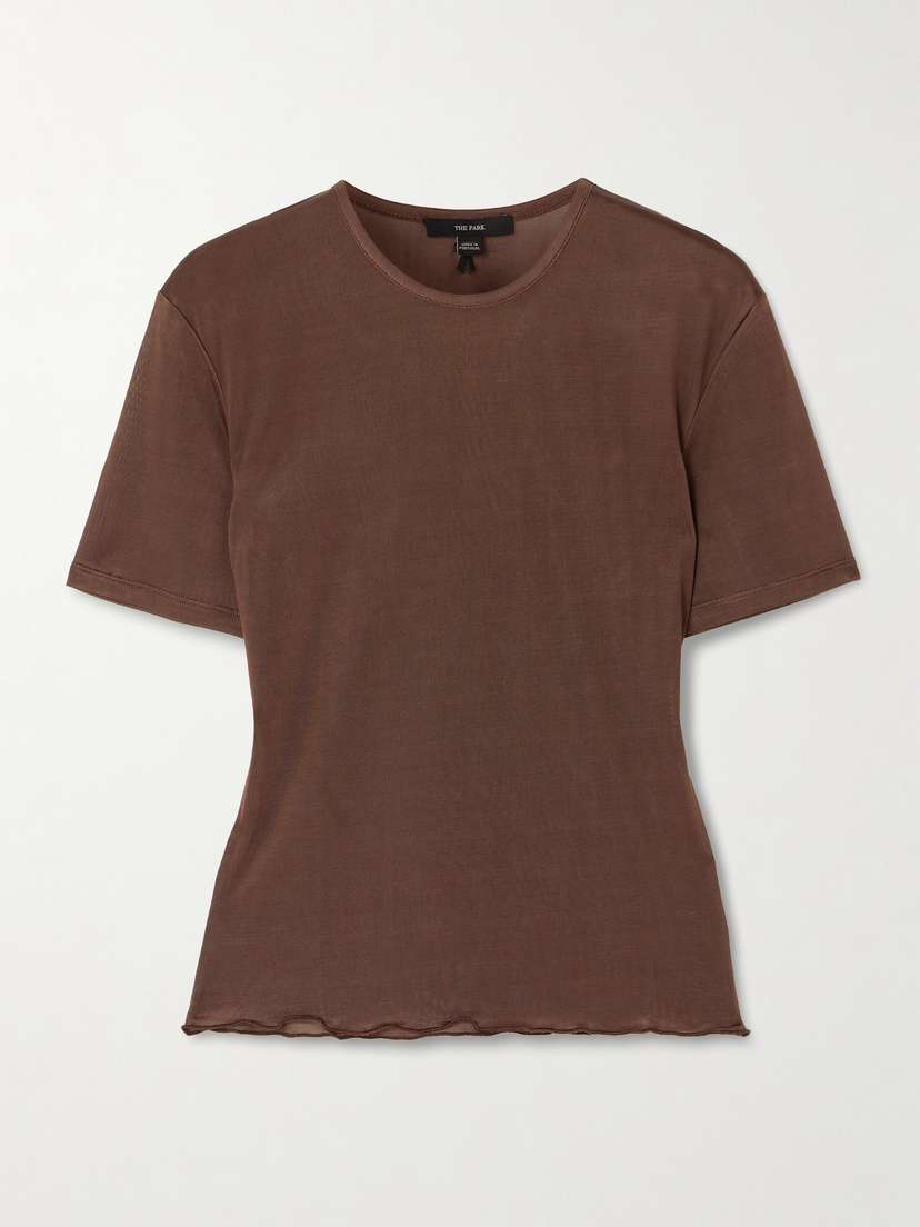 The Park Luna Semi-sheer Lyocell T-shirt