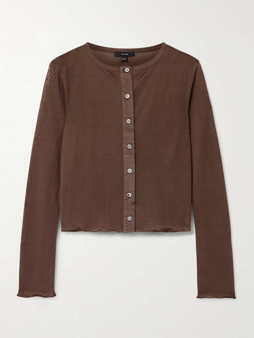 The Park Hazel Semi-sheer Lyocell Cardigan