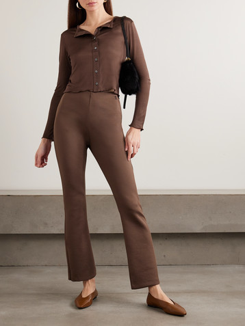 THE PARK Hazel semi-sheer Lyocell cardigan