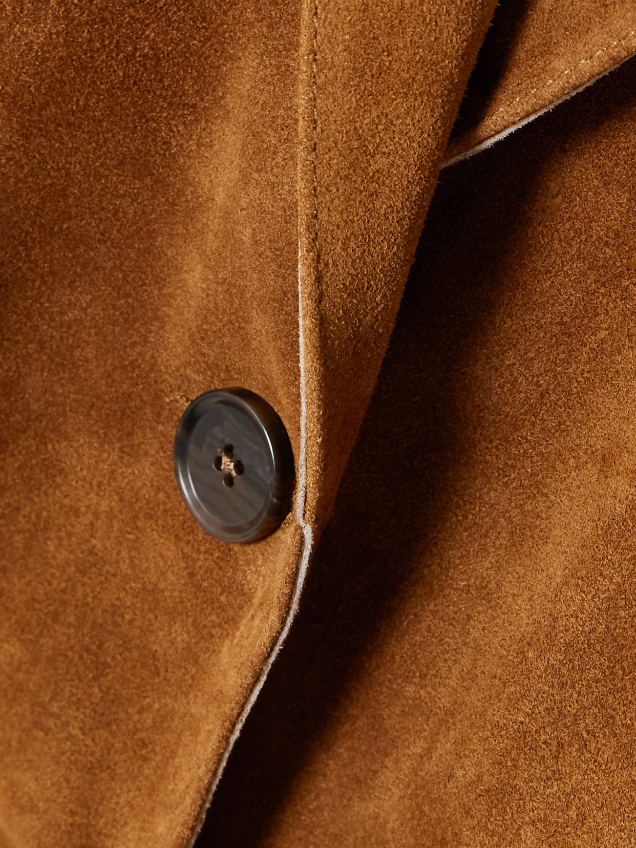 Arma Alissa Suede Coat In Brown