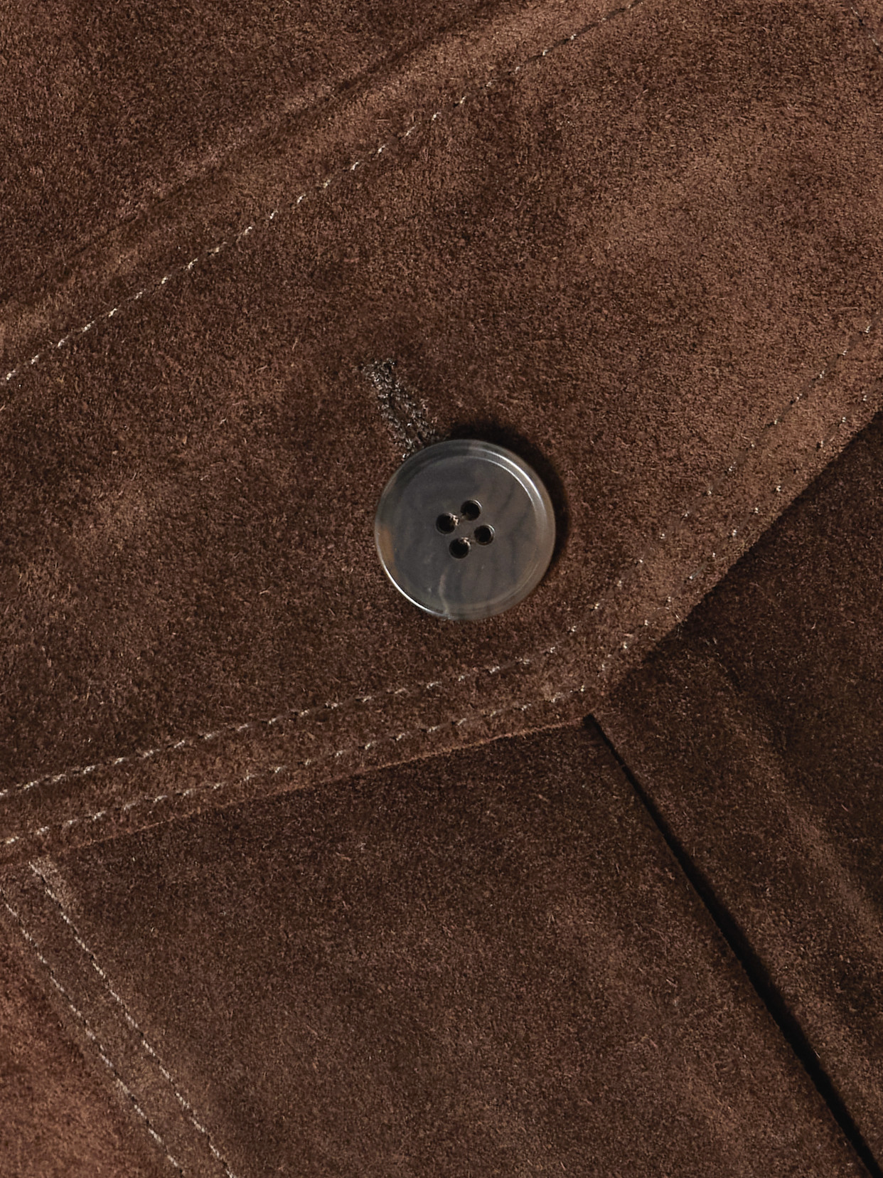 Arma Helen Cropped Suede Jacket In Brown