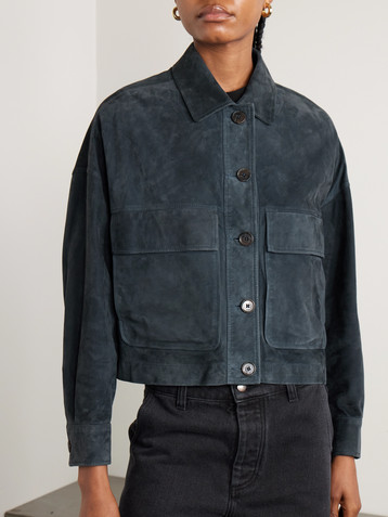 ARMA Miri cropped suede jacket