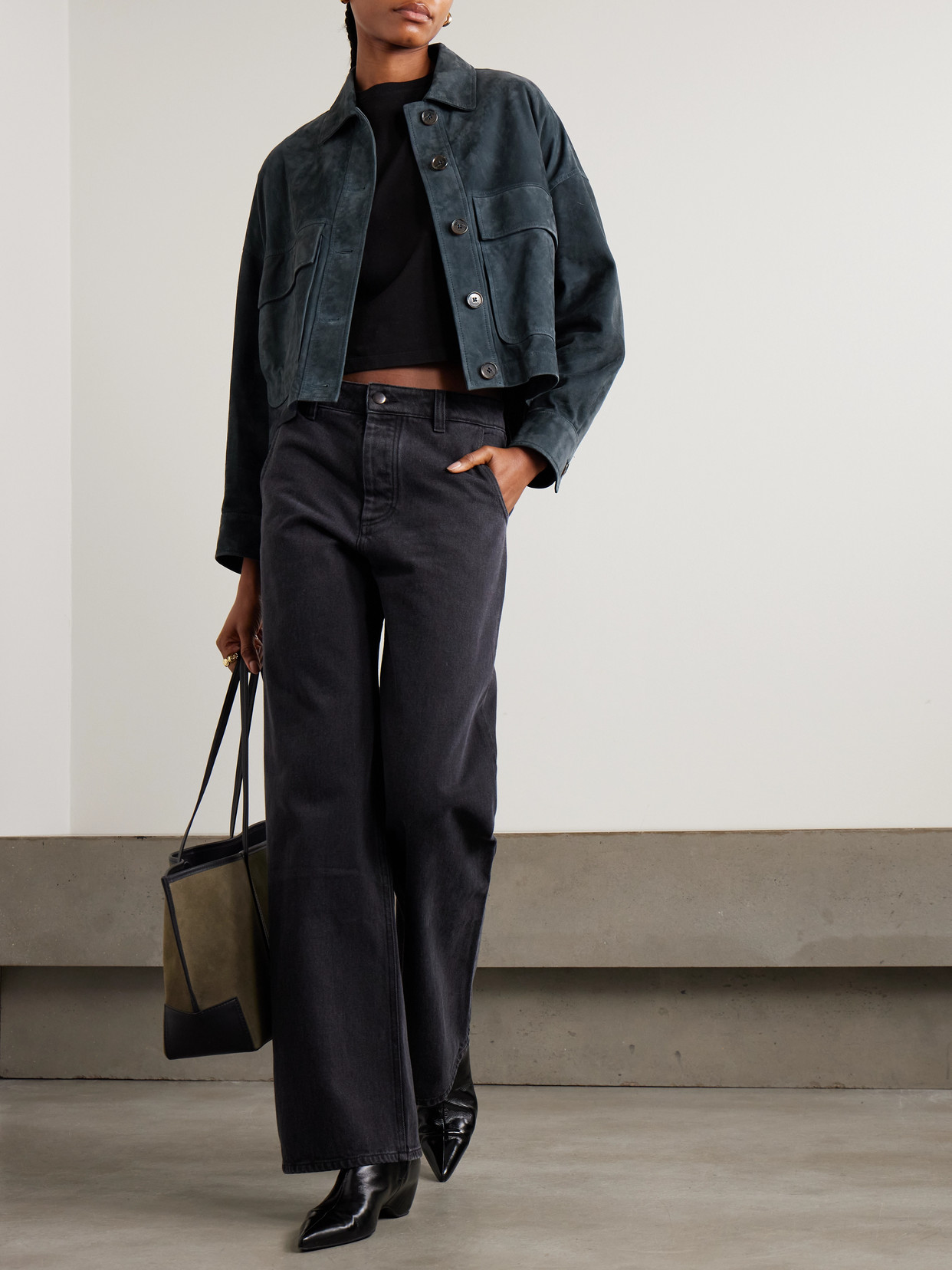 Arma Patch-pocket Button-fastening Jacket In Blue