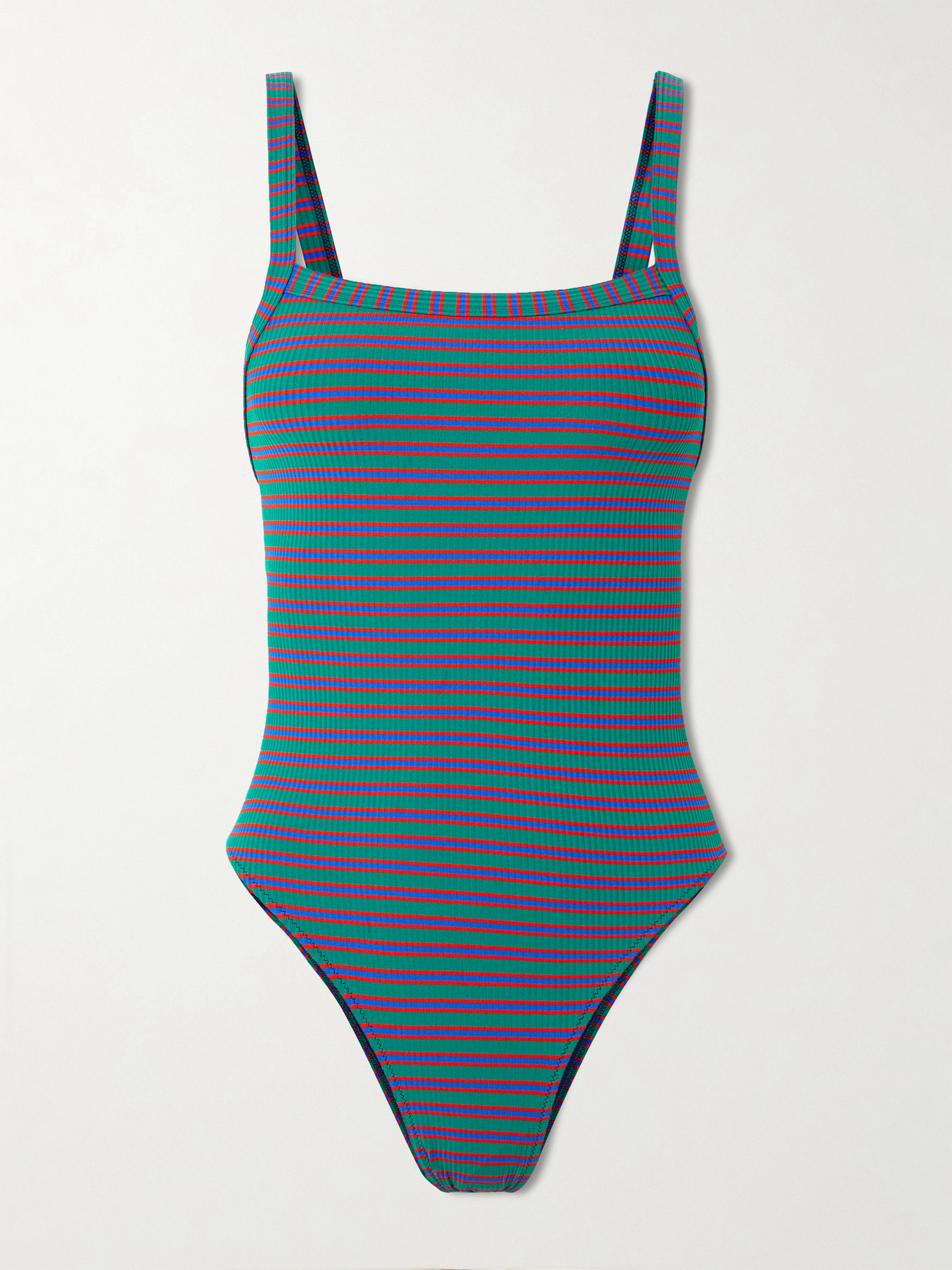 Lido Trentanove Striped Ribbed Swimsuit In Blue