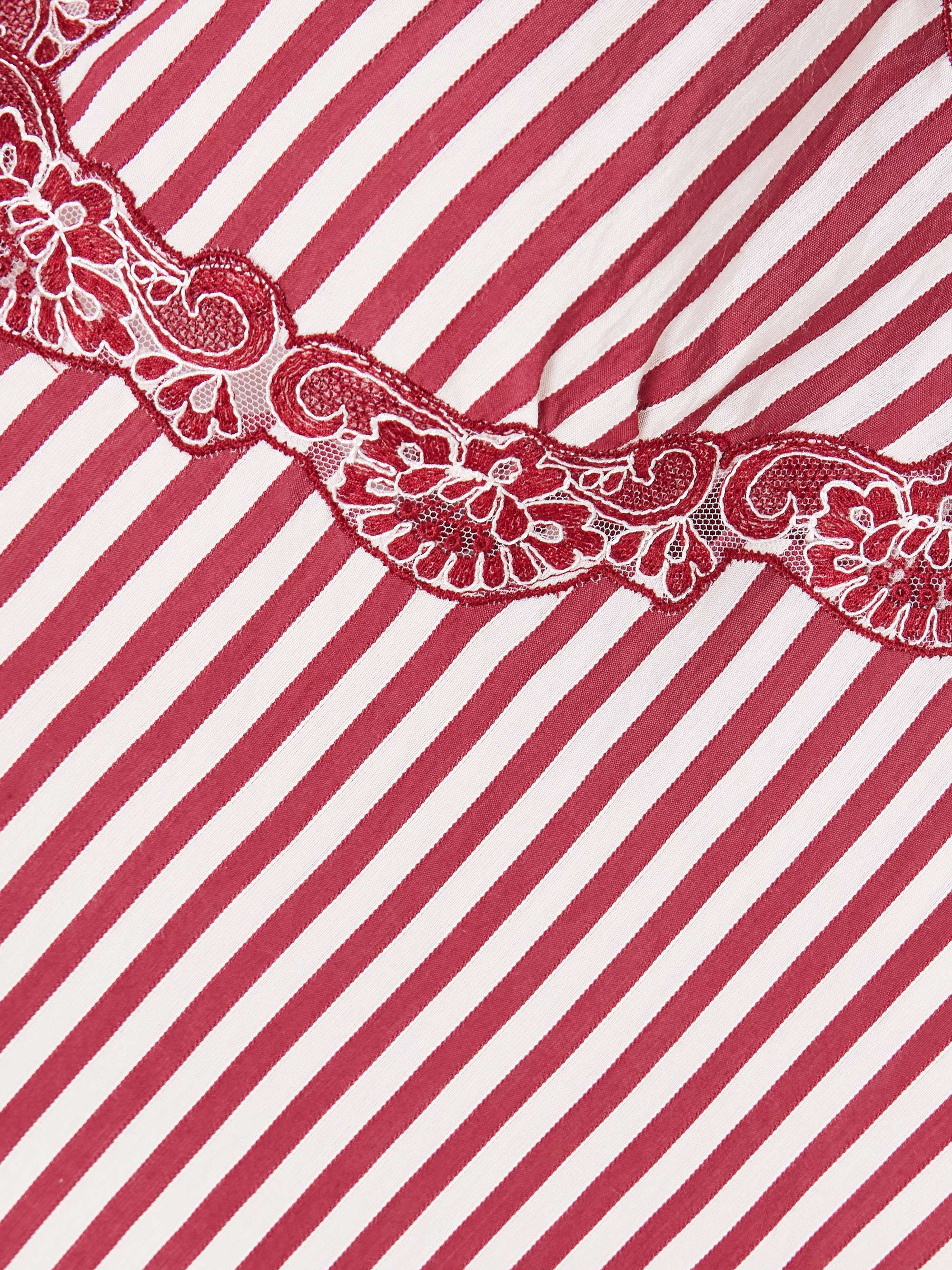 LORETTA CAPONI NET SUSTAIN + قميص نوم Albina من حرير الساتان مزيّن بدانتيل مفرّغ