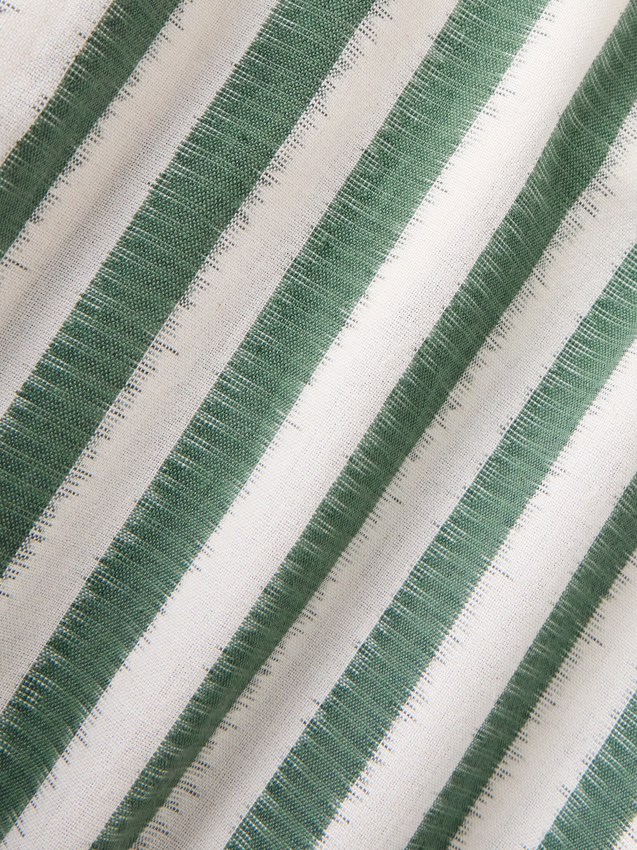 Emporio Sirenuse Adele Ikat Striped Cotton Wide-leg Pants In Green