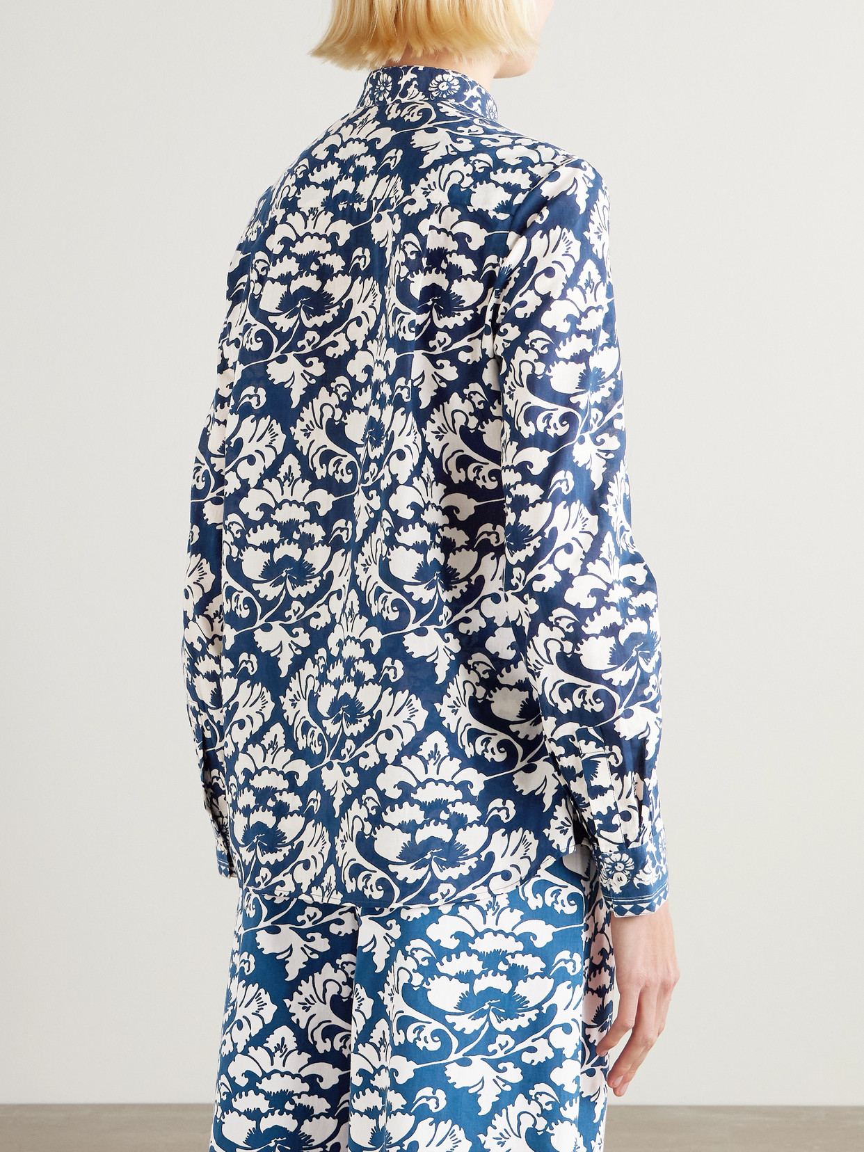 Chiara Floral-Print Cotton Blouse