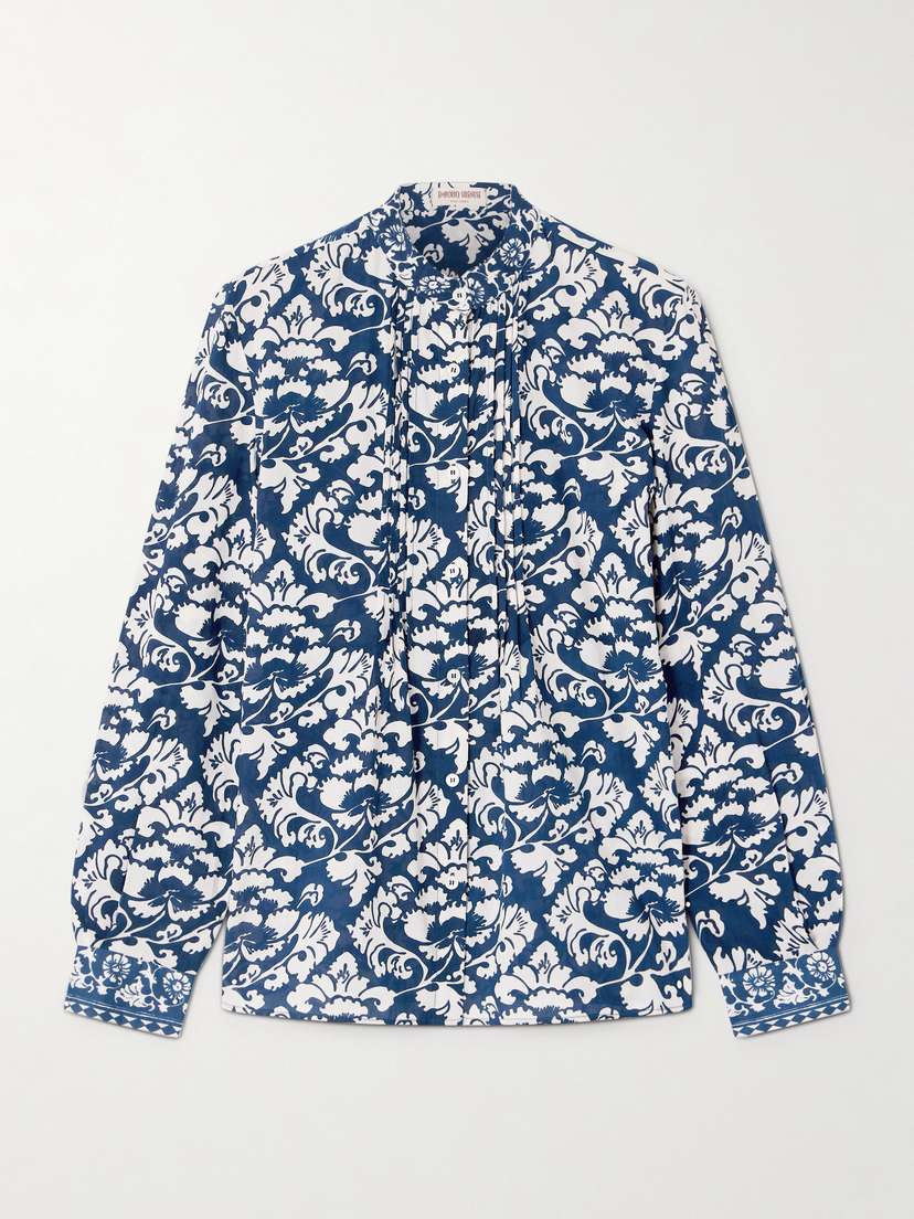 Emporio Sirenuse Chiara Floral-print Cotton Blouse