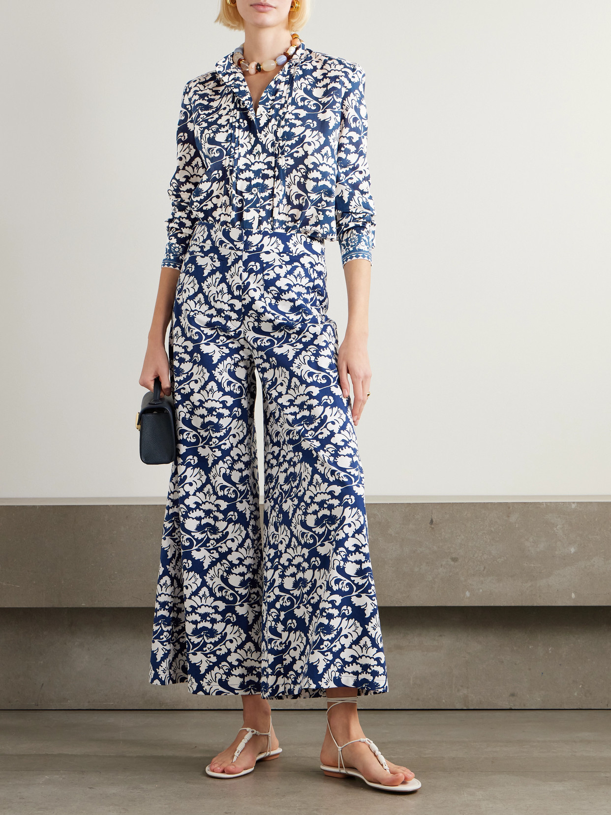 Chiara Floral-Print Cotton Blouse