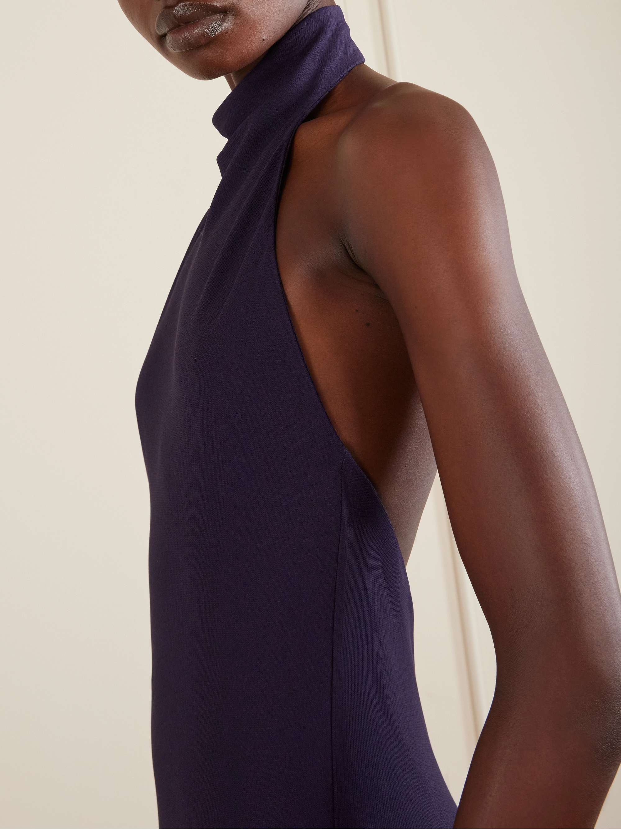 alaia open back sculpting jersey dress Alaia Dress: Sculpting Stretch Jersey for a Perfect Fit
