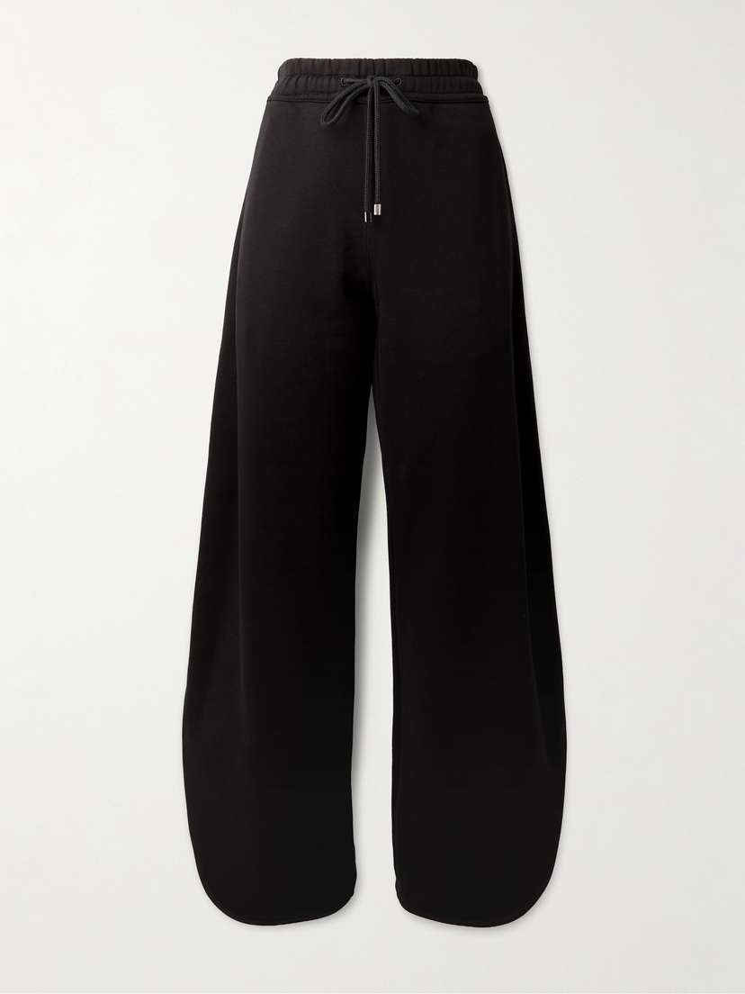 Alaïa Petal Cotton-jersey Barrel-leg Track Pants