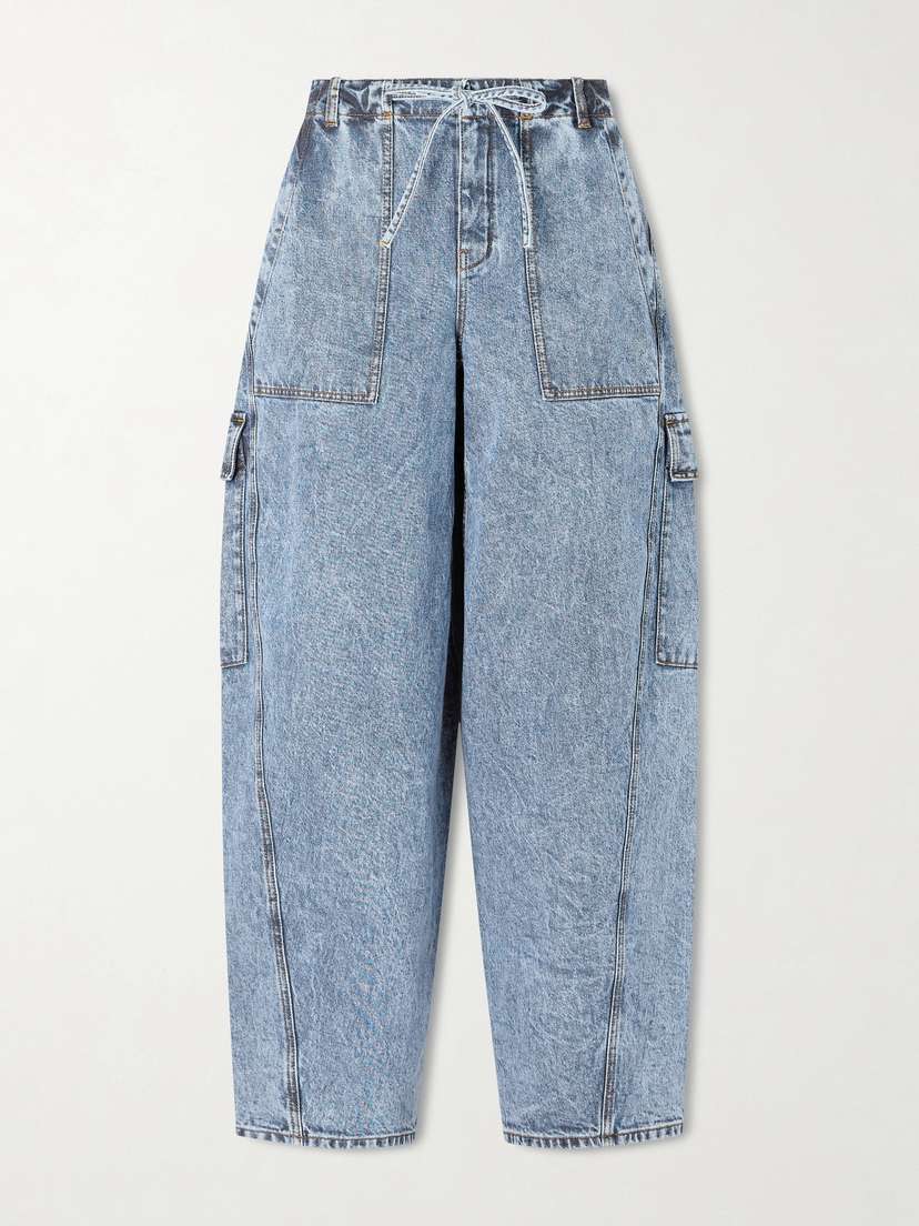 Alaïa Mid-rise Barrel-leg Jeans