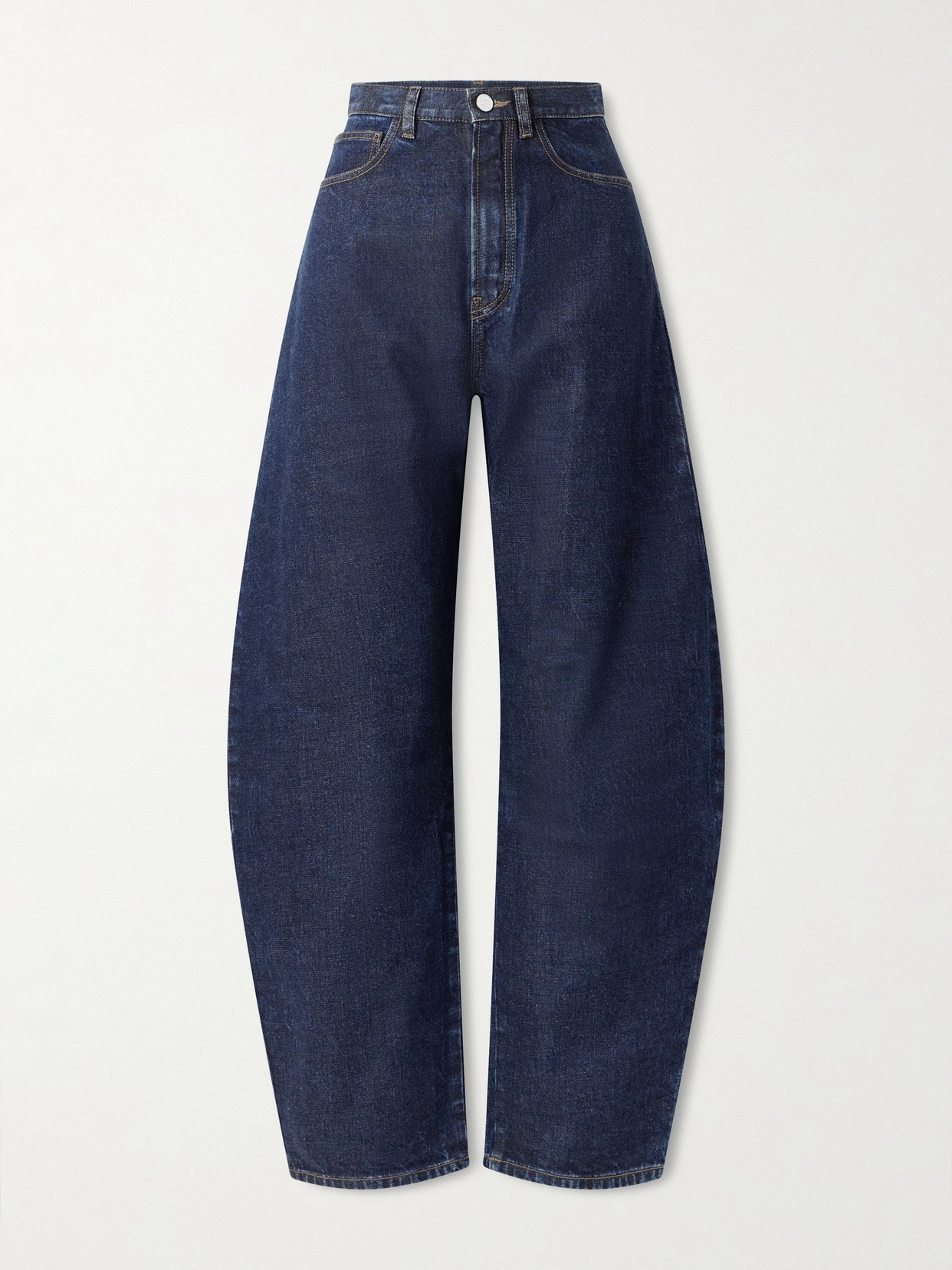 Alaïa - High-Rise Barrel-Leg Jeans