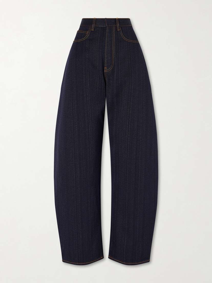 Alaïa Denim High-rise Barrel-leg Jeans