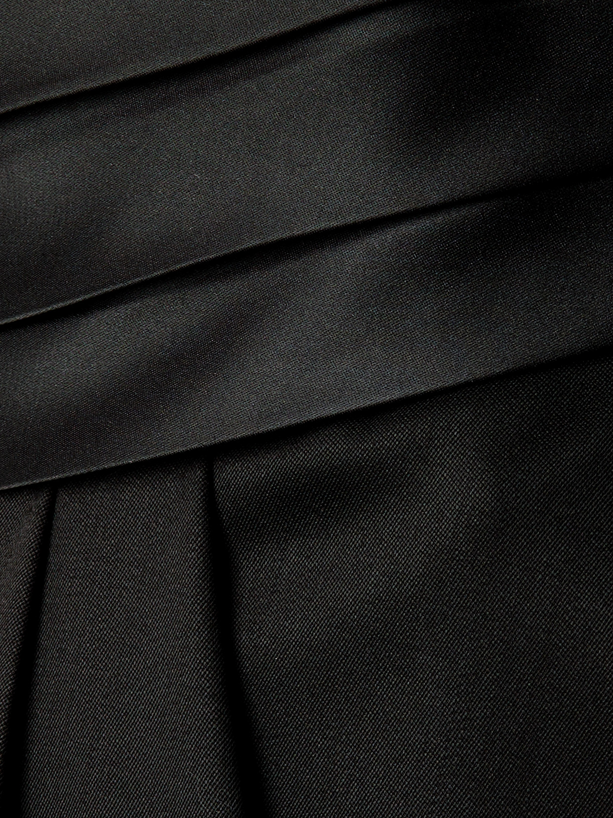 Alaïa Silk-trimmed Grain De Poudre Wool-blend Barrel-leg Pants In Black