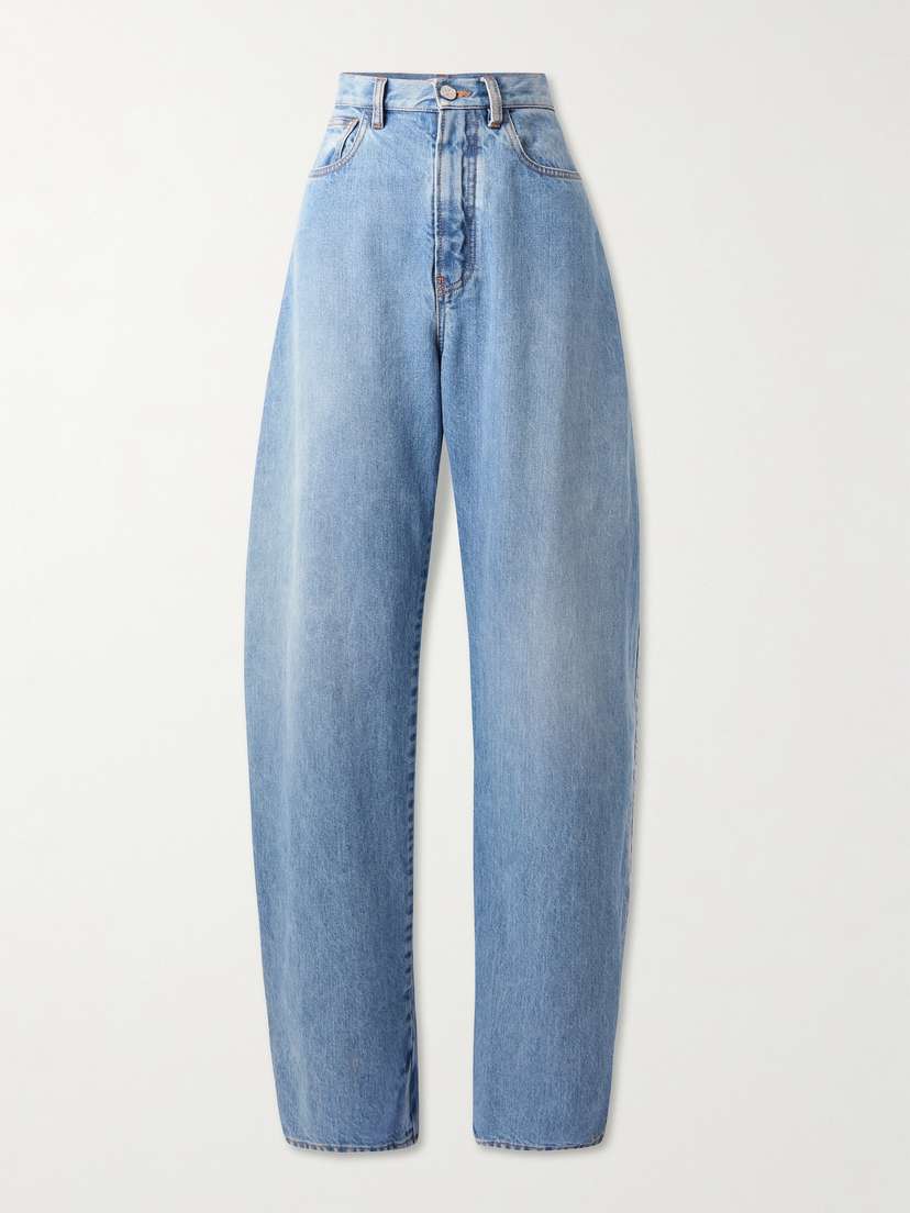 Alaïa Round High-rise Barrel-leg Jeans