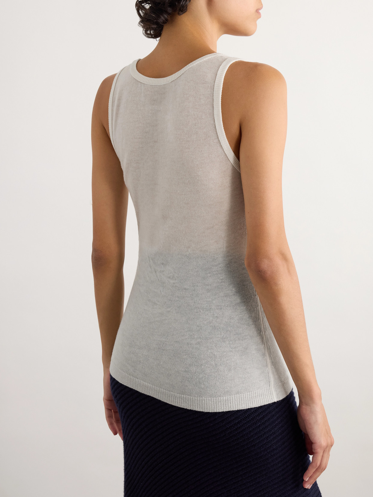 Alaïa Wool-blend Tank In White