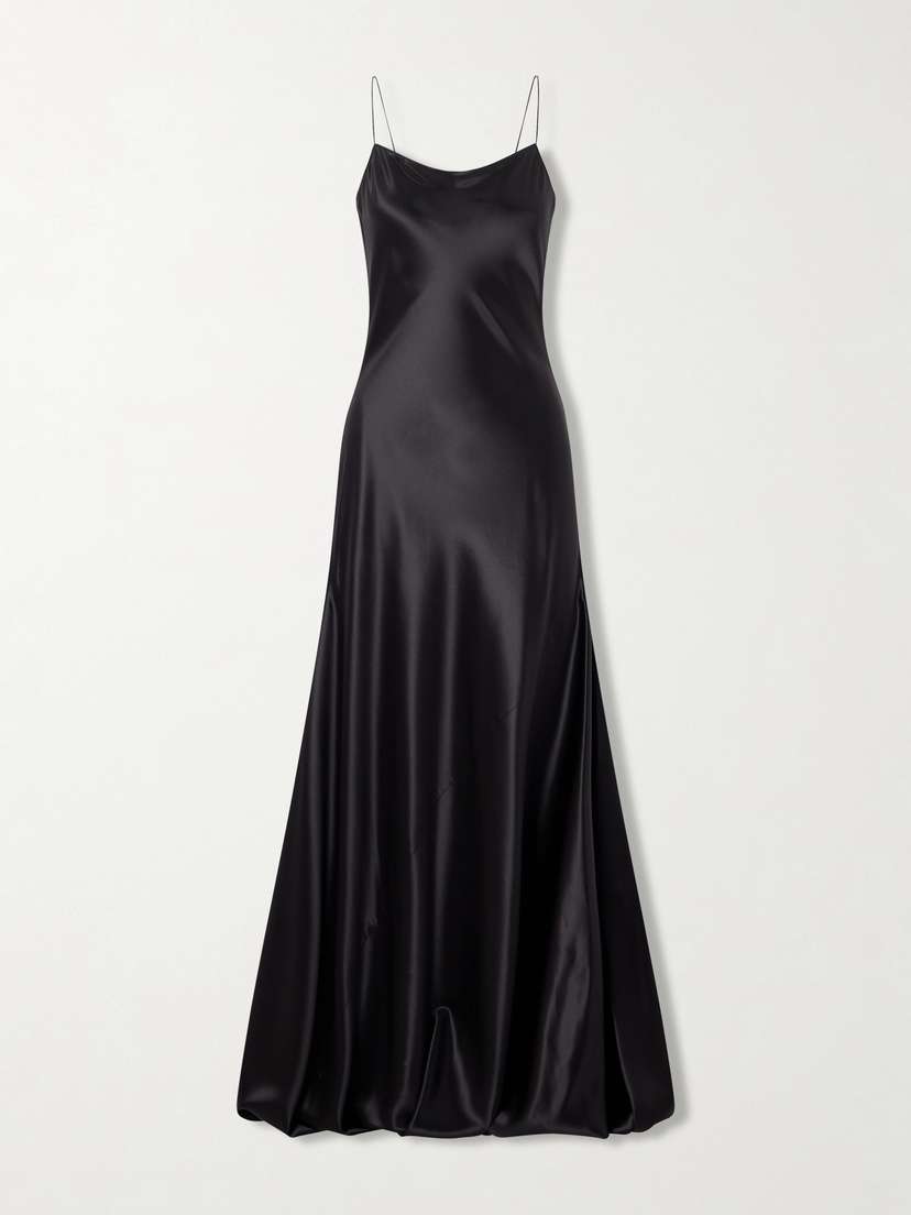 Alaïa Draped Silk-satin Gown