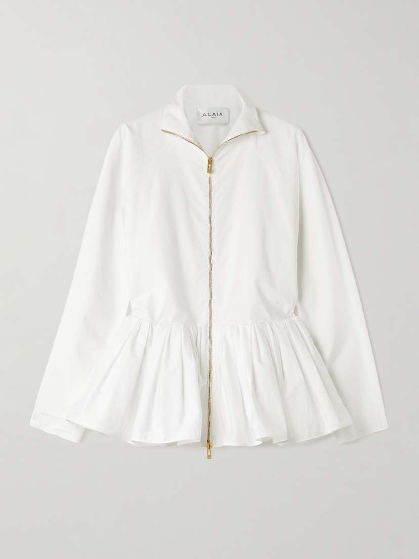 Alaïa Cotton Peplum Jacket