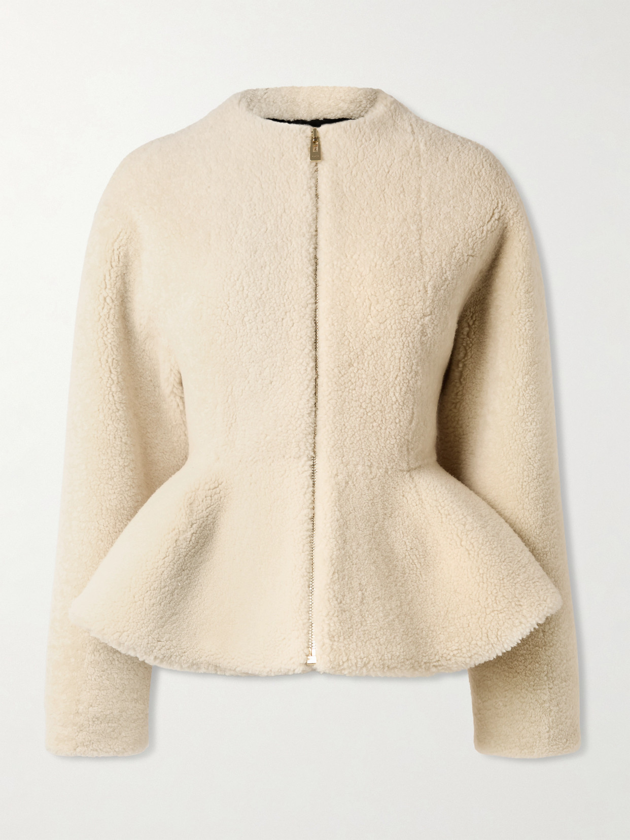 Alaïa Shearling Jacket In Neutral