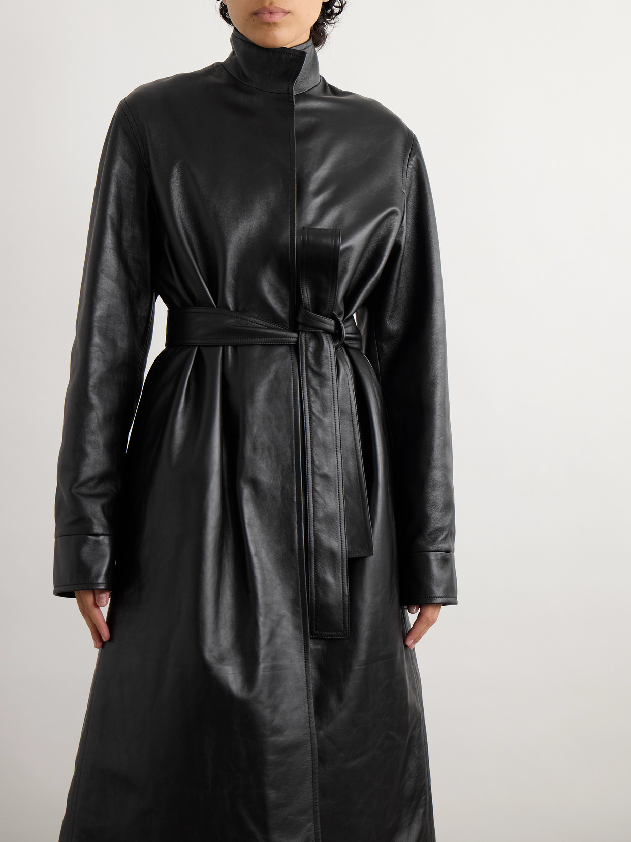 Alaïa - Shearling-Trimmed Coat