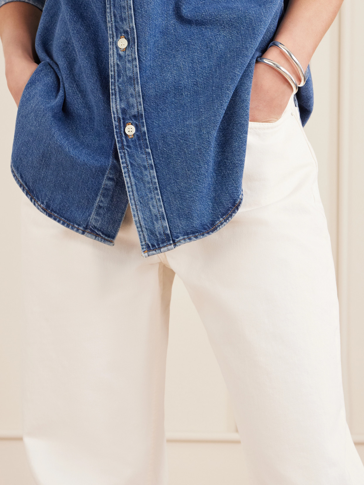Mid-Rise Wide- Leg