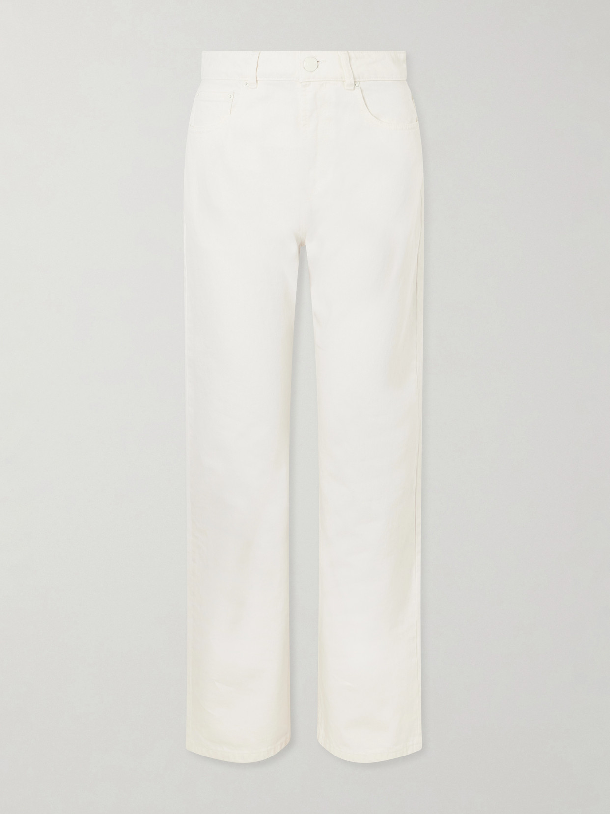 Ami Alexandre Mattiussi Mid-rise Wide-leg Jeans In Green