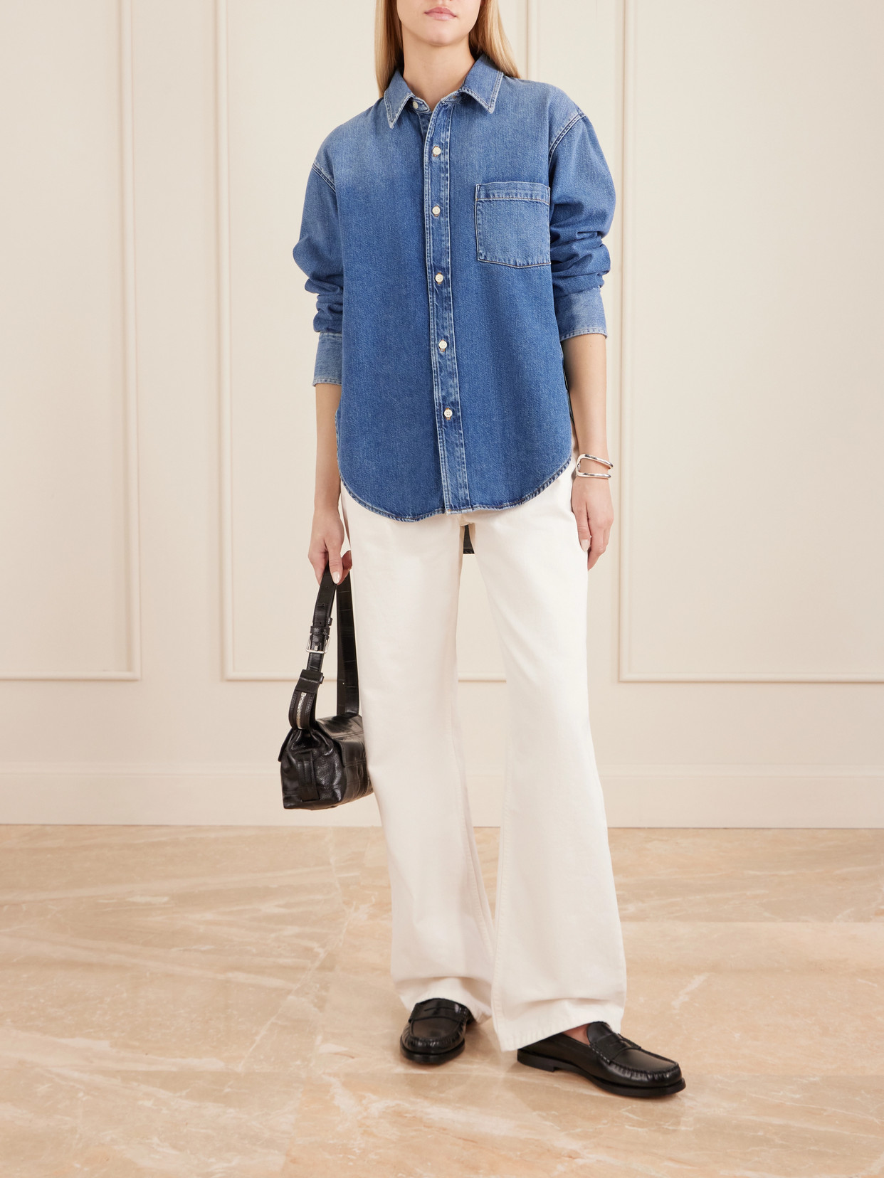 Mid-Rise Wide- Leg