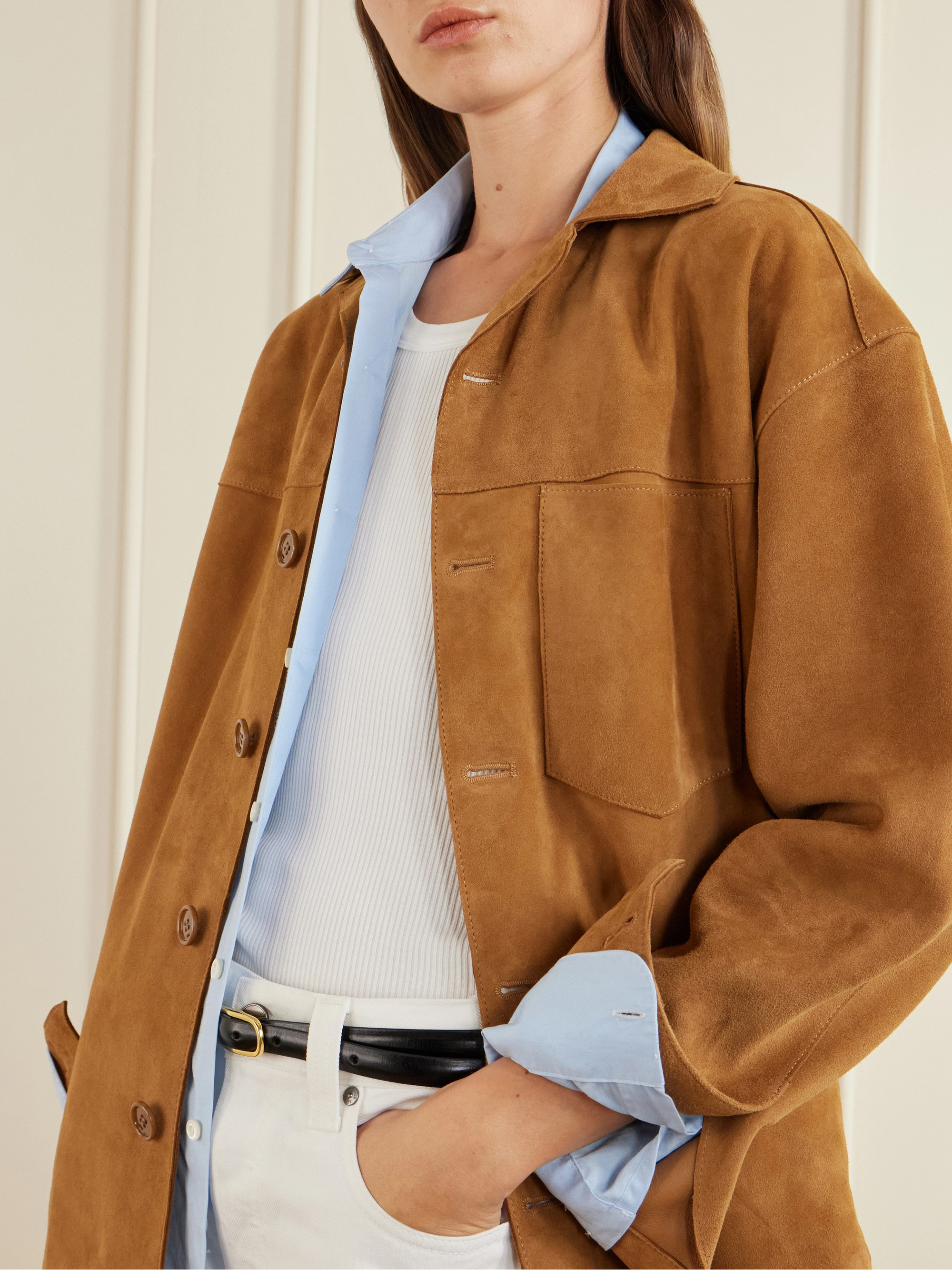 Ami Paris Suede Overshirt thumbnail