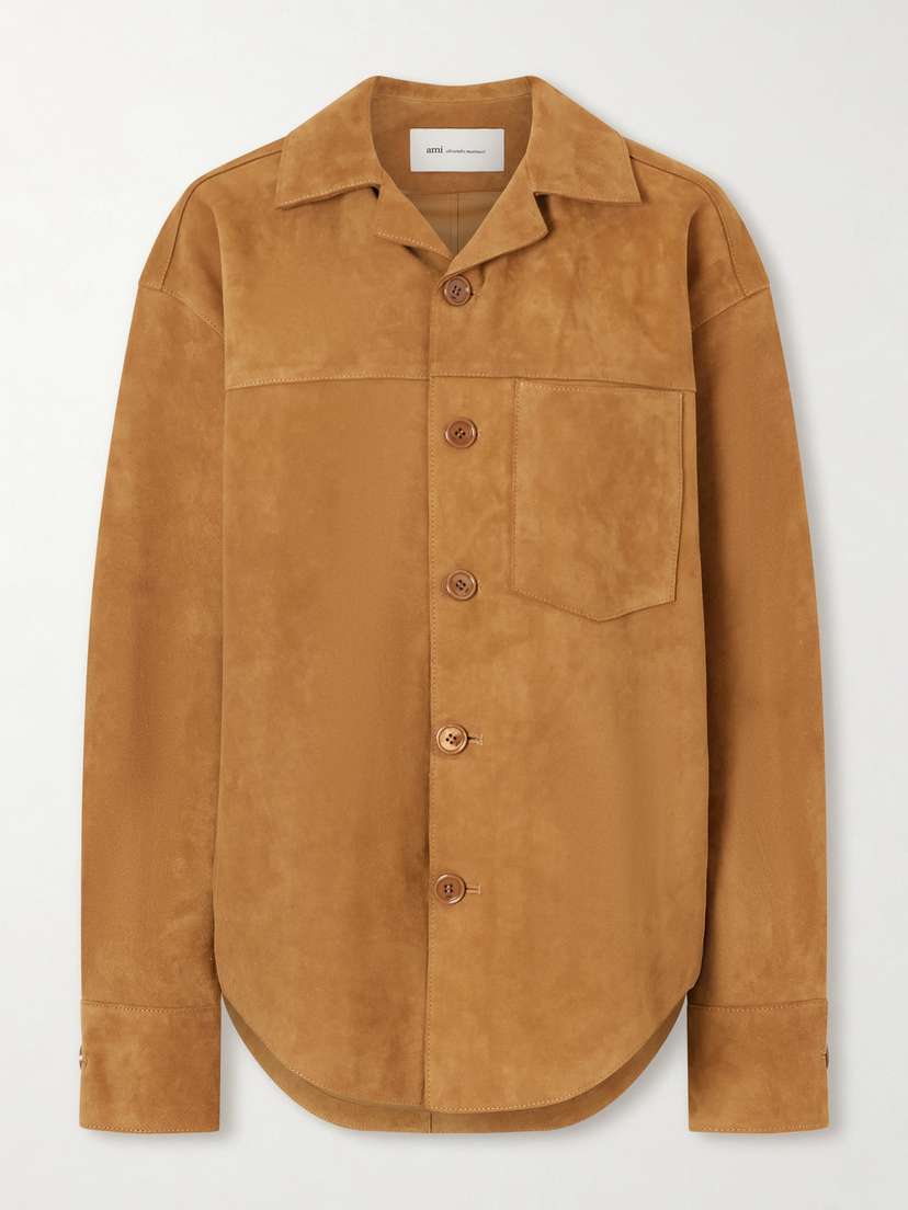 AMI PARIS Suede Overshirt