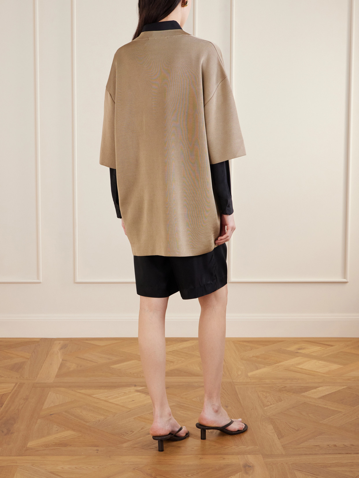 Double-Faced Satin-Jersey And Sweater