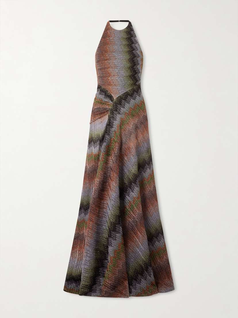 Missoni Crochet-knit Halterneck Maxi Dress