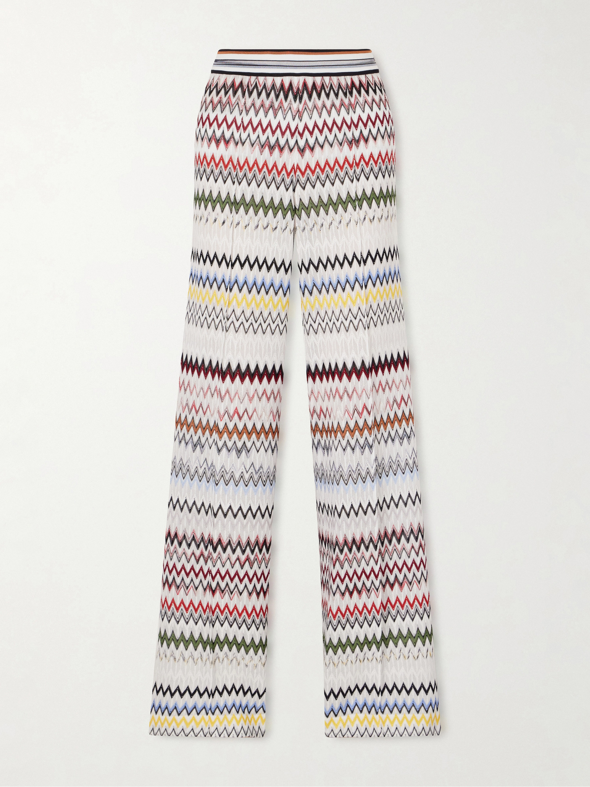 Missoni - Striped crochet-knit wide-leg pants | Plush