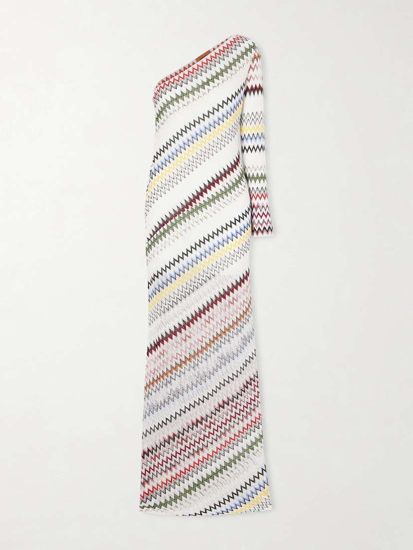 Missoni Striped Crochet-knit Maxi Dress