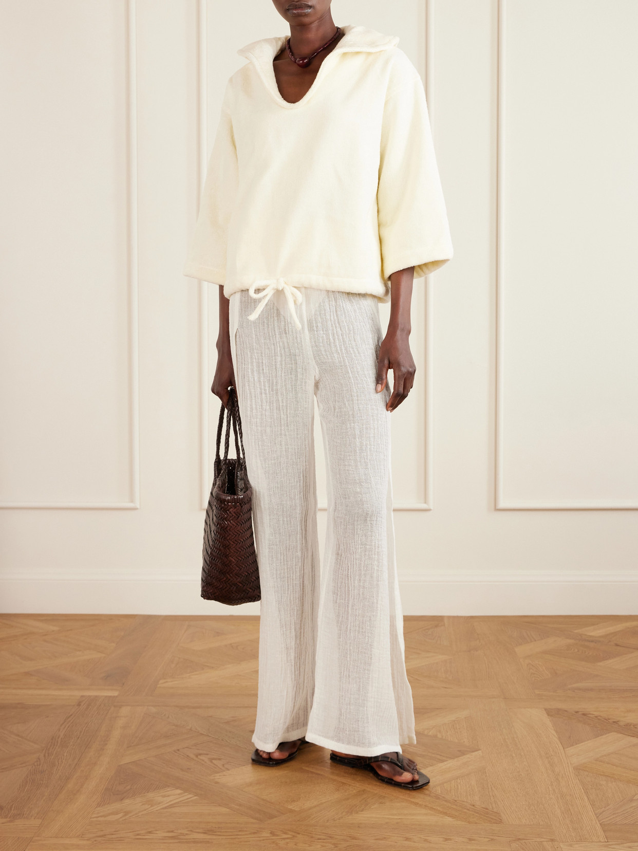 Sailor Cotton-Terry Top
