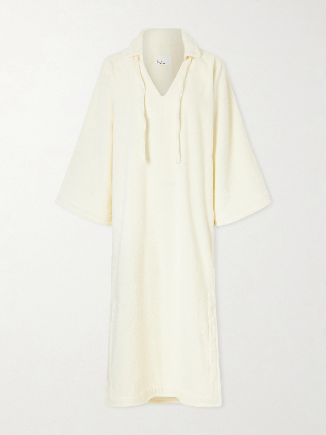 Lisa Marie Fernandez Cotton-terry Kaftan In White