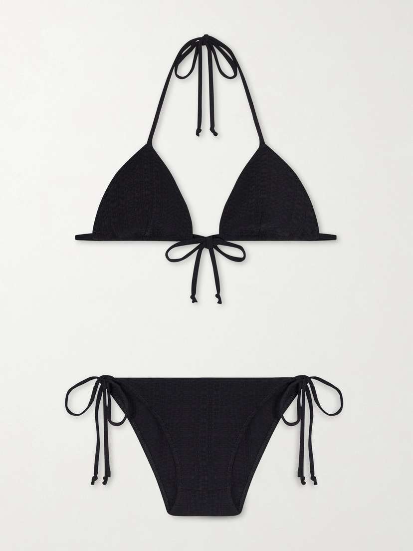 Lisa Marie Fernandez Seerscuker Triangle Bikini