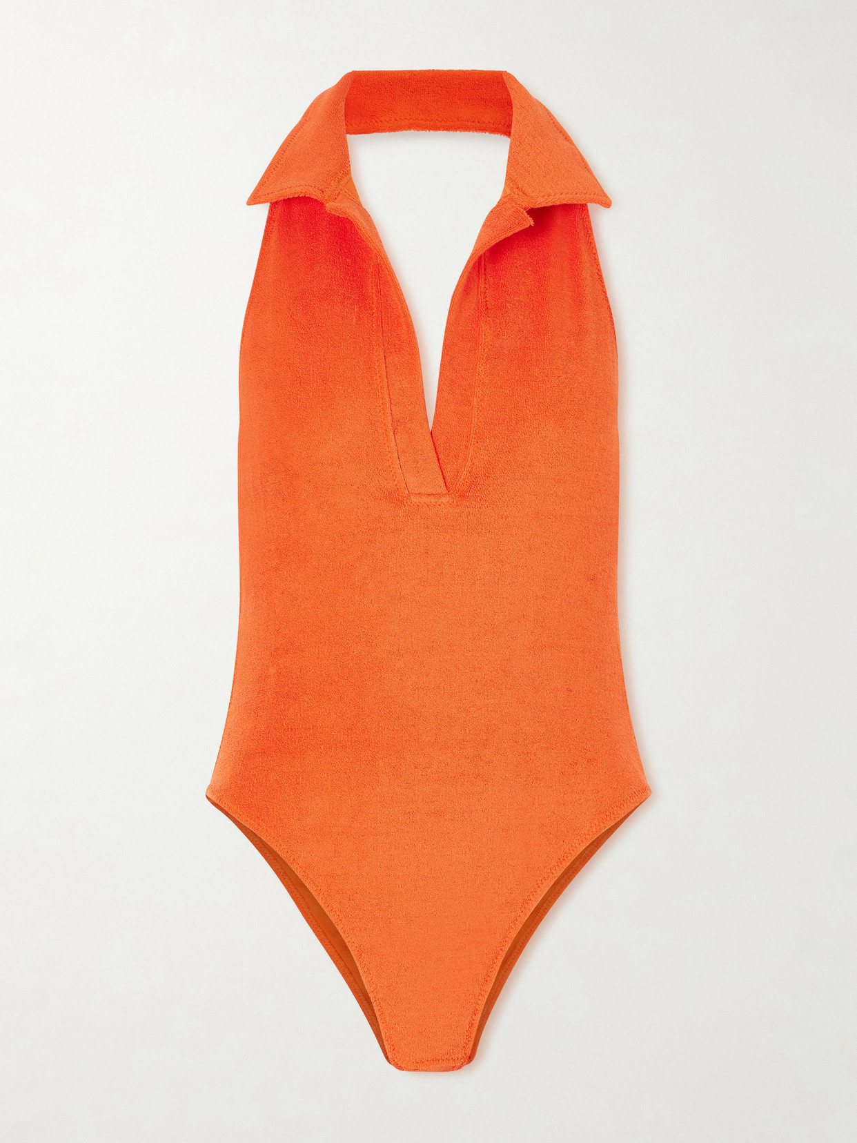Lisa Marie Fernandez Terry Swimsuit In Orange