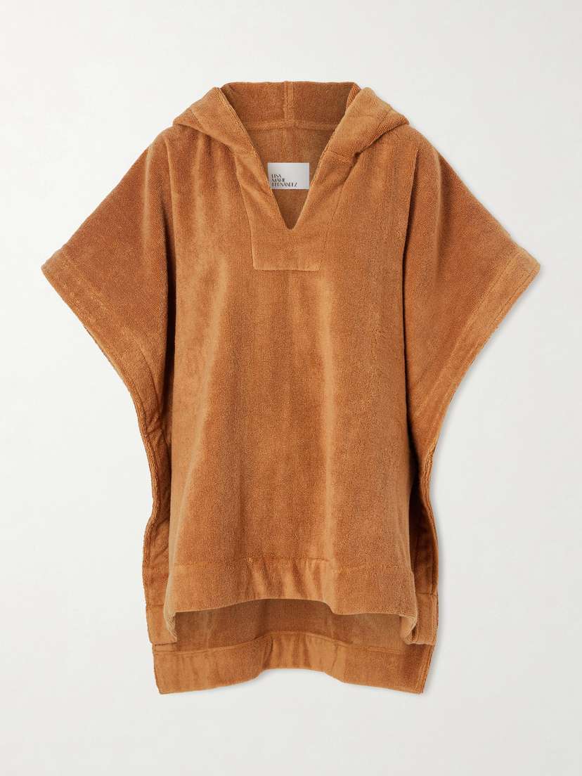Lisa Marie Fernandez Hooded Cotton-terry Poncho