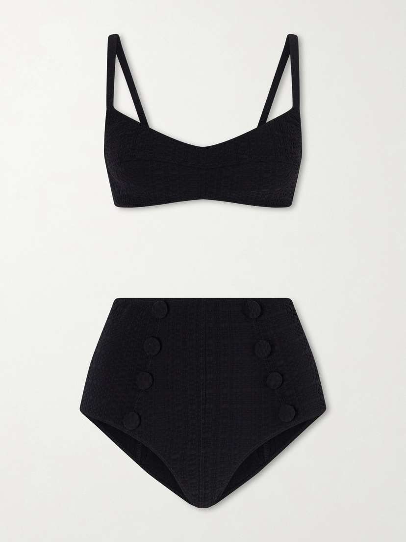 Lisa Marie Fernandez Seersucker Bikini