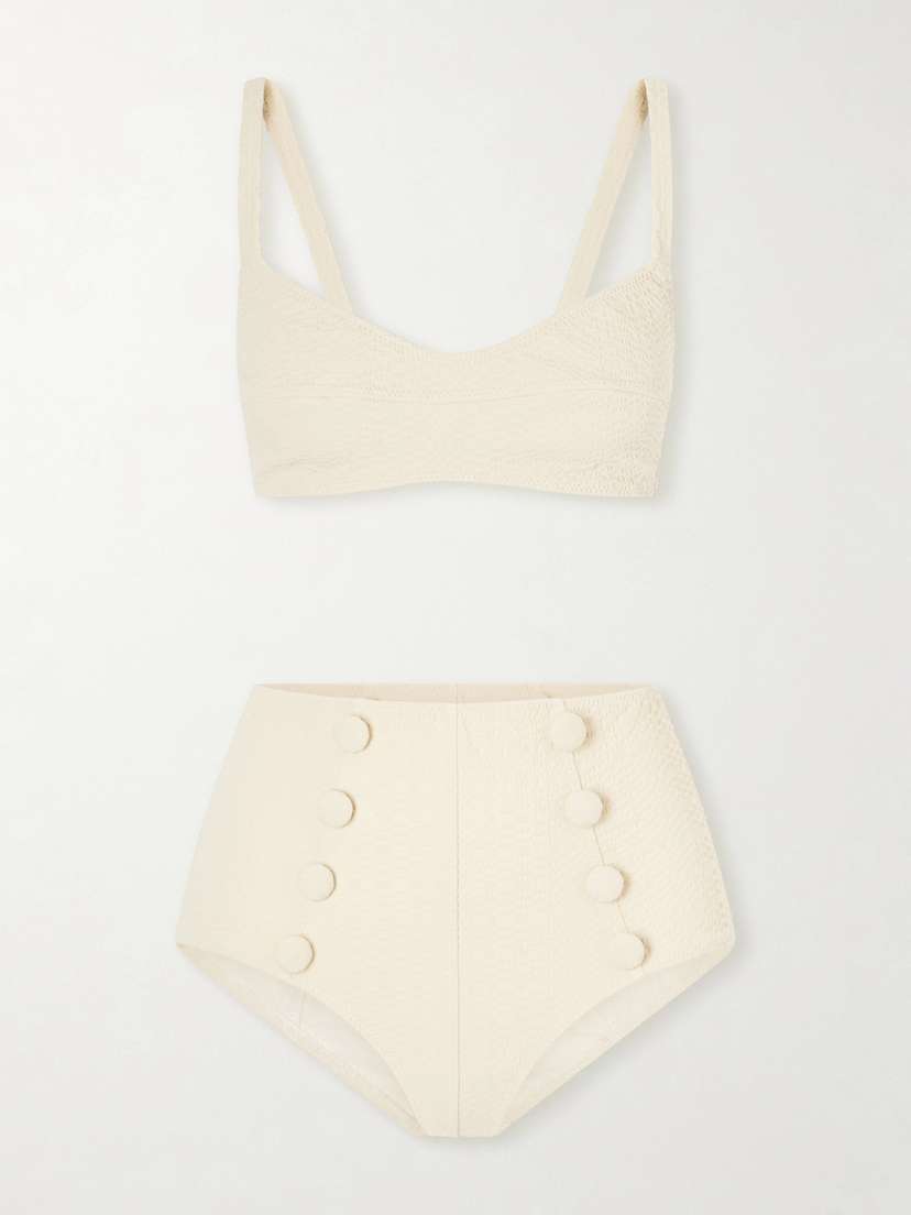 Lisa Marie Fernandez Seersucker Bikini